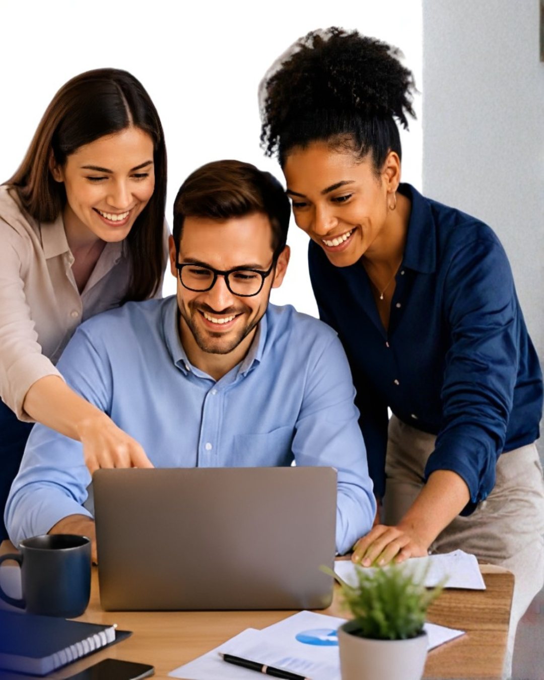 Equipe em uma reunião de trabalho